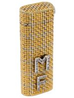 CARTIER DIAMONDS 18K GOLD BICOLOR POCKET LIGHTER