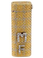 CARTIER DIAMONDS 18K GOLD BICOLOR POCKET LIGHTER