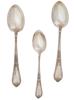 TRIO OF RUSSIAN 84 SILVER SPOONS PIC-2