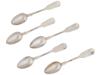 RUSSIAN 84 SILVER SPOONS WITH ENGRAVED INITIALS PIC-1