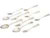 RUSSIAN SILVER TABLE SPOONS AND DINNER FORKS SET PIC-0