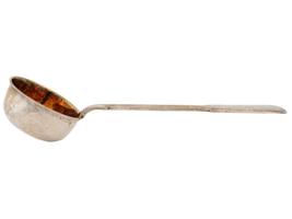 IMPERIAL RUSSIAN GILT SILVER SERVING SPOON