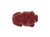 RUSSIAN CARVED RED JASPER FIGURINE OF A BULLDOG PIC-6