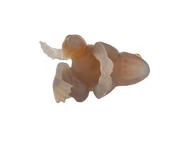 RUSSIAN CARVED AGATE GEMSTONE FIGURINE OF A FROG