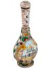 RUSSIAN SILVER ENAMEL PERFUME BOTTLE WITH MINIATURE PIC-1