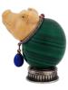 RUSSIAN SILVER MALACHITE EGG WITH JASPER PIG HEAD PIC-4