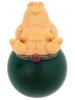 RUSSIAN SILVER MALACHITE EGG WITH JASPER PIG HEAD PIC-5