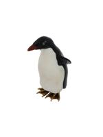 RUSSIAN CARVED JADE SILVER GEMSTONE PENGUIN FIGURINE