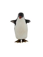 RUSSIAN CARVED JADE SILVER GEMSTONE PENGUIN FIGURINE