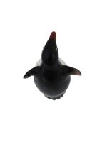 RUSSIAN CARVED JADE SILVER GEMSTONE PENGUIN FIGURINE