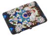 RUSSIAN 88 SILVER ENAMEL GEMSTONE LOCK CIGARETTE CASE PIC-1