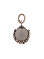 RUSSIAN 14K GOLD SMOKY QUARTZ EASTER EGG PENDANT