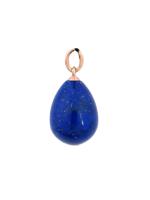 RUSSIAN 14K GOLD MOUNTED LAPIS LAZULI EGG PENDANT