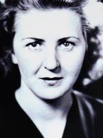 BLACK AND WHITE PHOTOGRAPH PORTRAIT OF EVA BRAUN