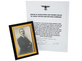 AUTOGRAPHED PHOTOGRAPH PORTRAIT OF ADOLF HITLER