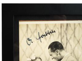 SIGNED NAZI GERMAN PHOTO OF DR GOEBBELS W DAUGHTER