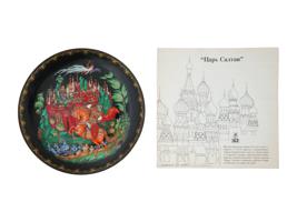 RUSSIAN PALEKH PORCELAIN PLATES WITH CERTIFICATES