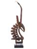 ANTIQUE AFRICAN WOOD BAMBARA CHIWARA ANTELOPE PIC-3