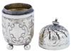 ANTIQUE ENGLISH STERLING SILVER FOOTED SALT SHAKER PIC-4