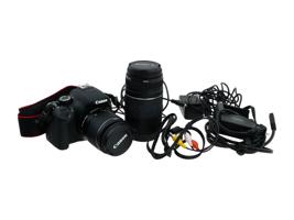 CANON EOS DIGITAL REBEL E21 CAMERA WITH TWO LENSES