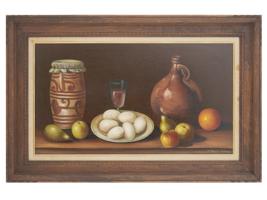 MID CEN STILL LIFE OIL PAINTING BY ROSTAN MONTOYA