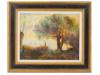 MID CENTURY IMPRESSIONIST OIL LANDSCAPE PAINTING PIC-0