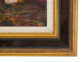 MID CENTURY IMPRESSIONIST OIL LANDSCAPE PAINTING