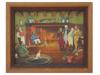 MID CENTURY AMERICAN CHRISTMAS FOLK PAINTING PIC-0