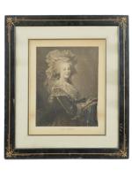 ANTIQUE PHOTOGRAVURE PORTRAIT OF MARIE ANTOINETTE