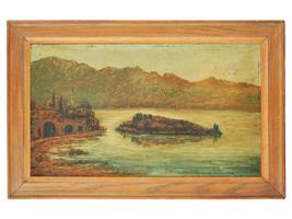 ANTIQUE GREEK OIL PAINTING SIGNED BY THE ARTIST