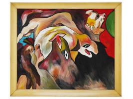 EXPRESSIONIST OIL PAINTING ATTR TO FRANZ MARC