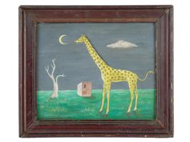 ATTR TO GERTRUDE ABERCROMBIE SURREALIST OIL PAINTING