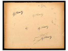 AMERICAN ARTWORK SIGNED MULTIPLE TIMES BY CY TWOMBLY