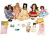 COLLECTION OF VINTAGE PORCELAIN DOLLS IN OUTFITS PIC-1