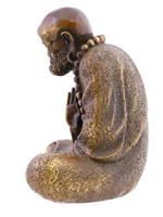 CHINESE BRONZE FIGURE OF ARHAT DAMO BODHIDHARMA