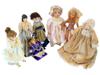 COLLECTION OF VINTAGE PORCELAIN DOLLS IN OUTFITS PIC-0