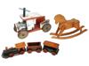 COLLECTION OF VINTAGE WOODEN TOYS PIC-0