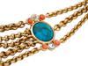 JUDITH LEIBER SHEBA GOLD PLATED COLLAR NECKLACE PIC-7