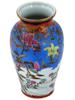 ANTIQUE JAPANESE MEIJI PERIOD COLORED PORCELAIN VASE PIC-3