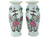 PAIR OF ANTIQUE CHINESE QING DYNASTY PORCELAIN VASES PIC-0