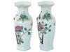 PAIR OF ANTIQUE CHINESE QING DYNASTY PORCELAIN VASES PIC-1