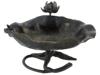 ANTIQUE CHINESE QING DYNASTY BRONZE LOTUS BRUSH WASHER PIC-0