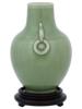 ANTIQUE CHINESE QING DYNASTY CELADON BALUSTER VASE PIC-2