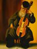 ATTR TO ZALMAN KLEINMAN JUDAICA MAN OIL PAINTING PIC-1