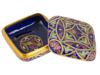 VINTAGE POLYCHROME CLOISONNE ENAMEL TRINKET BOX PIC-2