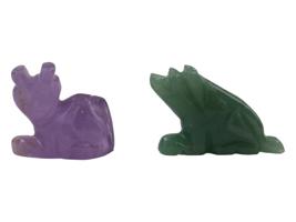 VINTAGE COLLECTION OF CARVED GEMSTONE ANIMAL FIGURINES