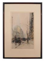 LUIGI KASIMIR SIGNED ETCHING PARK AVENUE C 1930