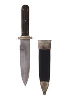 AMERICAN WILL AND FINCK BOWIE KNIFE W SCABBARD