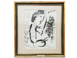 MARC CHAGALL ORIGINAL LITHOGRAPH SIGNED IN PENCIL