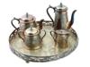 ANTIQUE ENGLISH ELKINGTON SILVER PLATED TEA SERVICE PIC-0